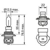 BOSCH - 1 987 302 026 - Gloeilamp - Halogeen - HIR2 - 12V 55W - Grootlicht