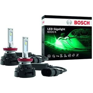 Bosch ~H8/~H11/~H16 LED Gigalight - automotive headlamps - 12V 30W, cool white 6000K - set of 2 LED bulbs - off-road use only