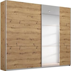 rauch Schwebetürenschrank "Kleiderschrank Drehtürenschrank Schrank Garderobe KRONACH TOPSELLER", mit Spiegel und viel Stauraum, Metallgriffleisten, MADE IN GERMANY