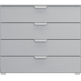 rauch Schubkastenkommode Sideboard Schubladenkommode ORIAS mit Dekor- oder Hochglanzfront, mit 4 Schubkästen und 2 Türen sowie Metallgriffen MADE IN GERMANY