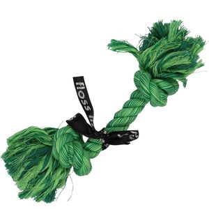 Ebi - Speelgoed Voor Dieren - Hond - 'do You Even Floss Dawg' Speeltouw 2 Knopen 20cm Groen - 1st