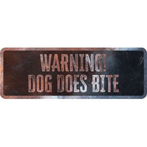 D&d Home - Waakbord - Hond - Waarschuwingsbord General 3 Engels 40x13x0,3cm Meerkleurig - 1st