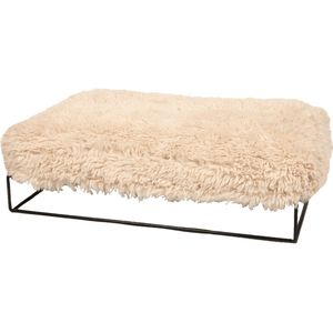 Kattenbed 55xH20 cm – LUNORI® Zacht kattenbed, wasbare kattenmand met omkeerbaar kussen, waterafstotende TPU-zijde, extra dik bodenkussen, 830 g vulling, voor katten tot 7,5 kg, groen/wit