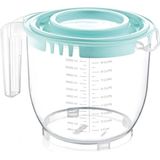 Maatbeker 2200 ml Mint/Transparant