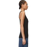 MARC O'POLO DENIM Top met bandjes, basic damestop, mouwloos bovendeel van ribjersey, maat, zwart, XXS