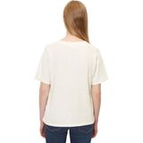 Marc O'Polo - DENIM - Shirt - Wolwit - GOTS-gecertificeerd, Losse Pasvorm, Kwartmouw