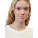 Marc O'Polo - DENIM - Shirt - Wolwit - GOTS-gecertificeerd, Losse Pasvorm, Kwartmouw