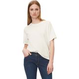 Marc O'Polo - DENIM - Shirt - Wolwit - GOTS-gecertificeerd, Losse Pasvorm, Kwartmouw