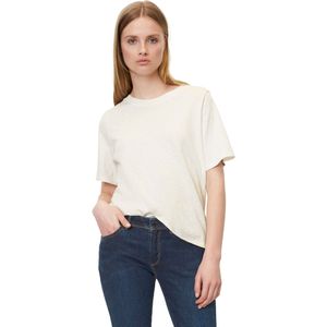 Marc O'Polo - DENIM - Shirt - Wolwit - GOTS-gecertificeerd, Losse Pasvorm, Kwartmouw