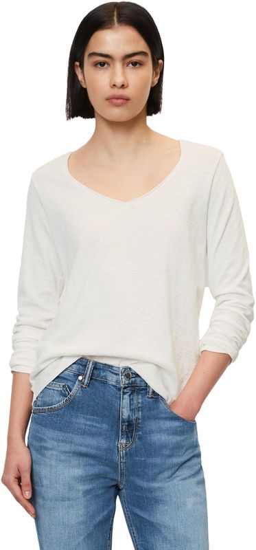 Marc O'Polo - Casual T-shirt - Wit - Katoen