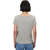 T-shirt - Effen - Jersey - Kwartmouw - Normale Pasvorm