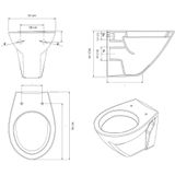 Villeroy & Boch Toiletpot Subway 2.0 Wandcloset Pot Diepspoel Wit