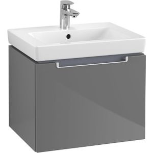 Villeroy & Boch Subway 2.0 wastafelonderkast 53.7x42x42.3cm Grijs hoogglans A68600FP