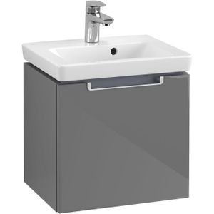 Villeroy & Boch Subway 2.0 wastafelonderkast 44x42x35.1cm Glossy grey A68400FP