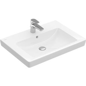 Villeroy & Boch Subway 2.0 meubelwastafel 65x47cm 1 kraangat met overloop wit 7113FA01