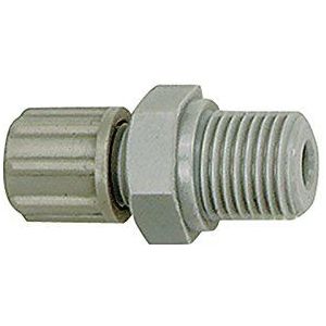 RIEGLER 110763-120.01 aansluiting recht G 1/8 A voor slang 4/6 mm PA, 1 stuk