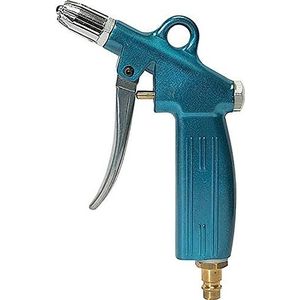 Blaaspistool »blow line«, aluminium, blauw geanodiseerd, geluidsdempermondstuk, temp. -10 °C tot 50 °C, PN max. 10 bar, voor koppelingen NW 7,2