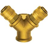 FP - riegler Verteiler mit 2 Kupplungen ag 3/8 Ms