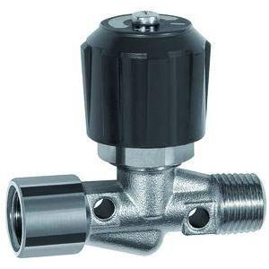 Nadelventil, Messing vernickelt, ig/ag, Rp/R 1/4, dn 4 - Riegler