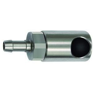 Drukknop-veiligheidskoppeling NW 11, ISO 6150 C, roestvrij staal, tuit LW 8, werkdruk max. 16 bar, temp. -20 °C tot 200 °C