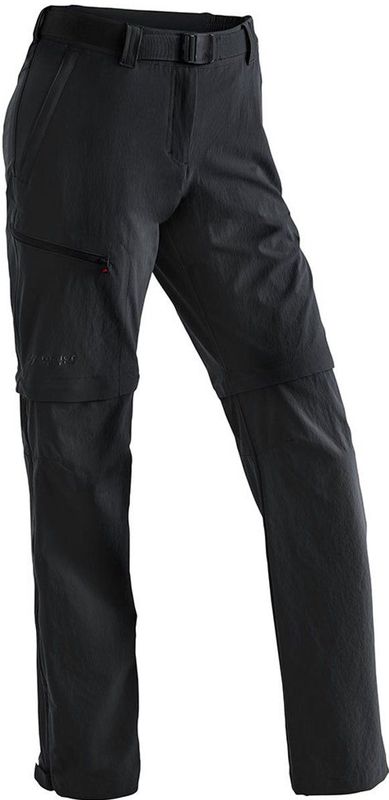 Maier Sports - Nata - Wandelbroek - Zwart - Afritsbaar, Waterafstotend, Sneldrogend