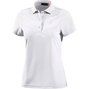 Maier Sports Womens Ulrike Poloshirt (Dames |wit/grijs)