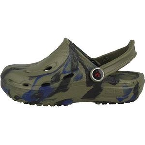 chung shi DUX KIDS Uniseks - Kinderen Clogs, kaki/marineblauw/zwart, 24-25 EU