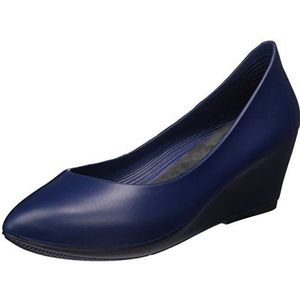 walk&rest Wedge Dames Ballerina's met plateauzool, marineblauw, 36 EU