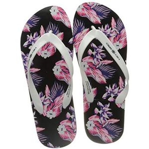 Heybrid Unisex Honolulu, Flipflop, Wit/Rosa, 36 EU