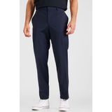 HUGO - Pantalon - Stretch - Blauw - Scheerwolmix