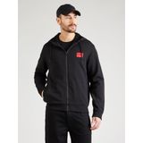 Hugo Boss Sweatshirt met Ritssluiting - Zwart - 100% Katoen