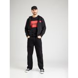 Hugo Boss Sweatshirt met Ritssluiting - Zwart - 100% Katoen