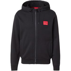 Hugo Boss Sweatshirt met Ritssluiting - Zwart - 100% Katoen