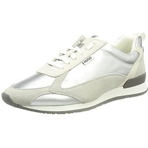 HUGO Jamie Laceup-nysi Sneakers voor dames, Silver41., 37 EU