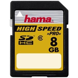 Hama 8GB High Speed Pro 20MB/s SDHC-kaart - Klasse 6
