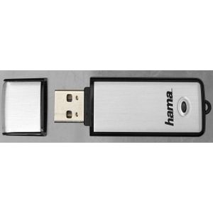 Hama 00104308 USB flash drive 32 GB USB Type-A 2.0 Zwart, Zilver