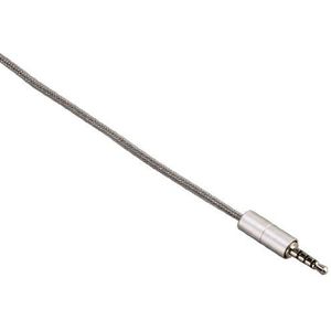 Hama Alu-Line Adapter audio kabel 3.5mm Zilver