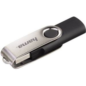 Hama - Draai - USB-stick - Zwart - Zilver - 32 GB