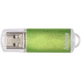 Hama Laeta"" USB-stick 2.0 64 GB (gegevensoverdracht tot 10 MB/s, USB-stick met oogring, vergrendelingskap, voor Windows/Macbook, metaal) groen