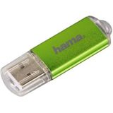 Hama Laeta 64GB USB flash drive USB Type-A 2.0 Groen, Transparant