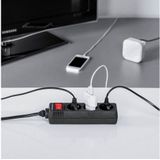 Hama 00108835 Overspanningsbeveiliging Zwart 3 AC-uitgang(en) 230 V 5 m