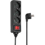Hama 00108835 Overspanningsbeveiliging Zwart 3 AC-uitgang(en) 230 V 5 m