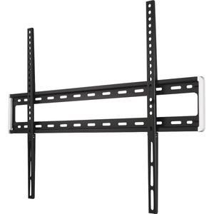 Hama TV mount ultra plat (wandhouder voor Flat TV 46 ""- 90 "", TV muurbeugel incl. Fischer pluggen en kabelgoot, vaste houder tot VESA 800 x 600, max. 75 kg, afstand tot muur slechts 2,1 cm) zwart