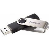 Hama Rotate 128GB USB 2.0 USB flash drive USB Type-A Zwart, Zilver