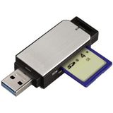 Hama - USB 3.0 Kaartlezer - Zilver - Aluminium Behuizing