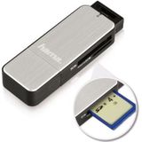 Hama - USB 3.0 Kaartlezer - Zilver - Aluminium Behuizing