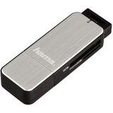 Hama - USB 3.0 Kaartlezer - Zilver - Aluminium Behuizing