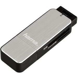 Hama - USB 3.0 Kaartlezer - Zilver - Aluminium Behuizing