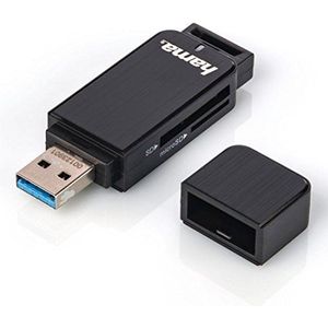 Hama 00123901 geheugenkaartlezer USB 3.2 Gen 1 (3.1 Gen 1) Zwart