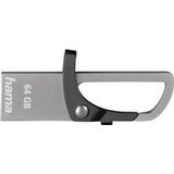 Hama FlashPen Hook-Style USB-stick 64 GB Grijs 123922 USB 2.0
